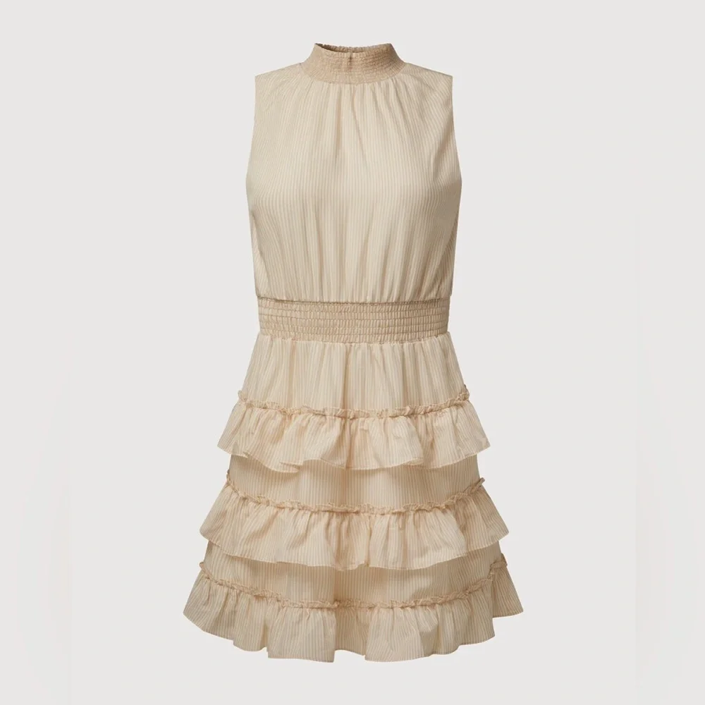 Rachel Parcell Halter Ruffle Mini Dress - Picture 2 of 6